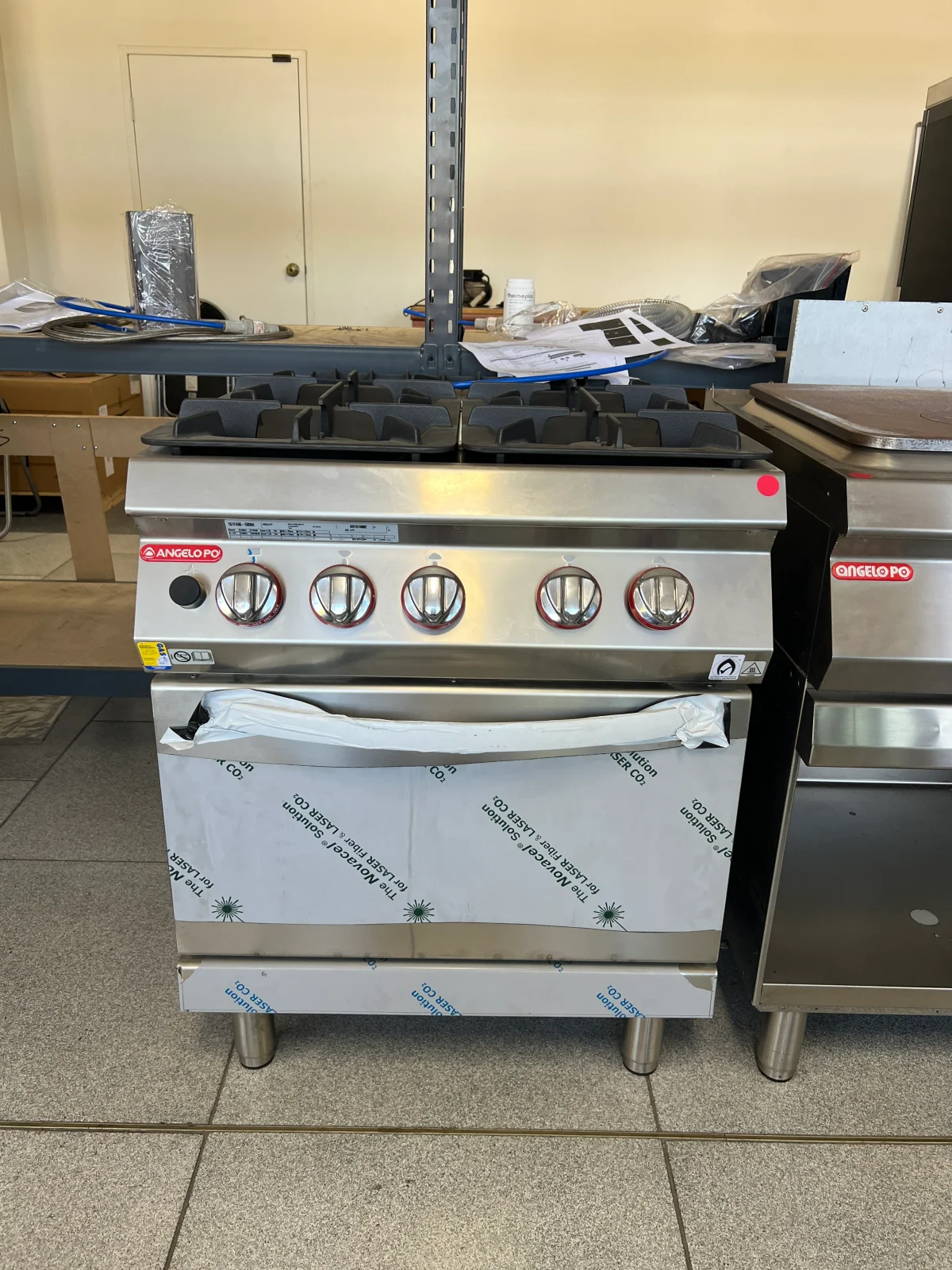 4 Burner Gas موقد طهي on Gas Static فرن 2/1
