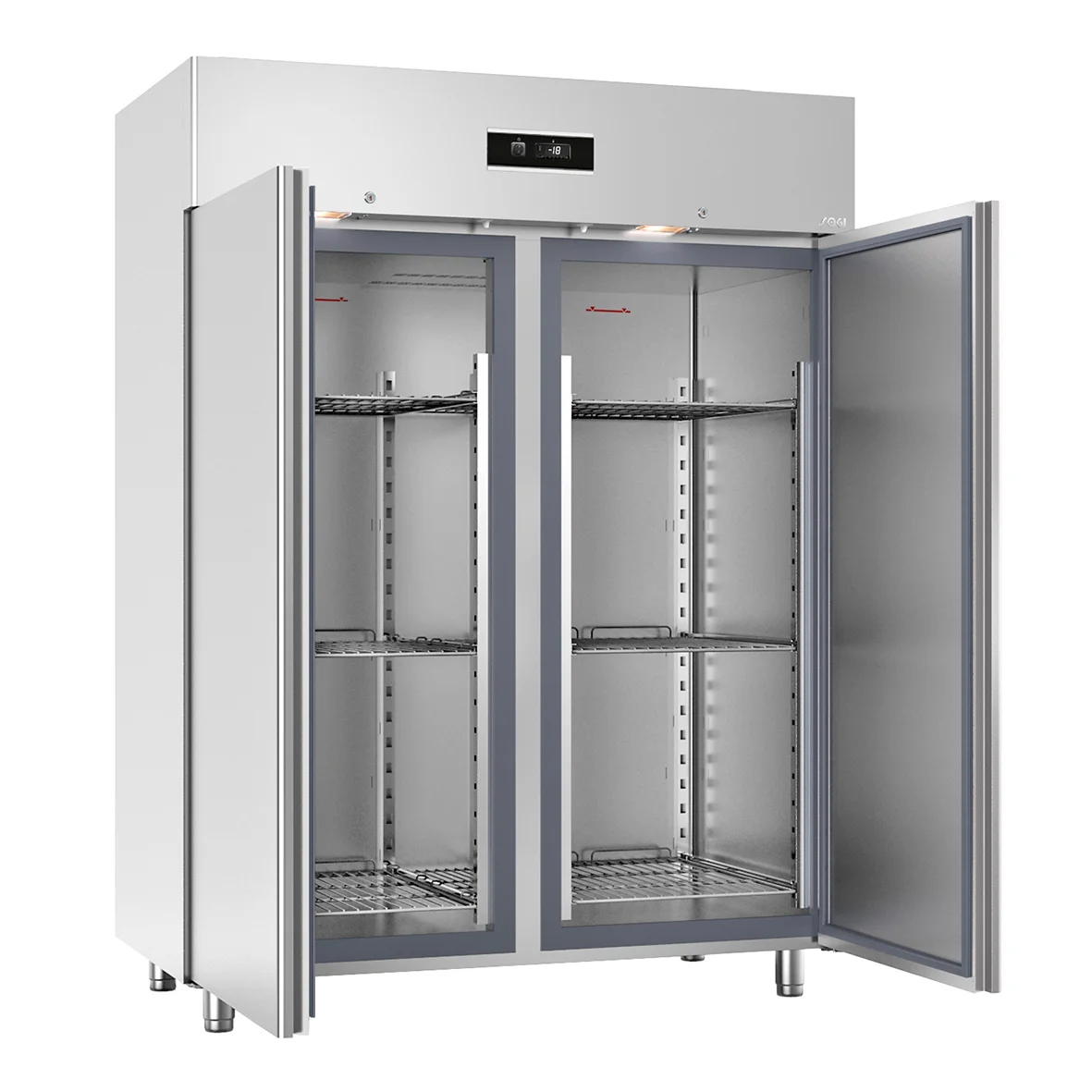 Double Door فريزر رأسي GN 2/1